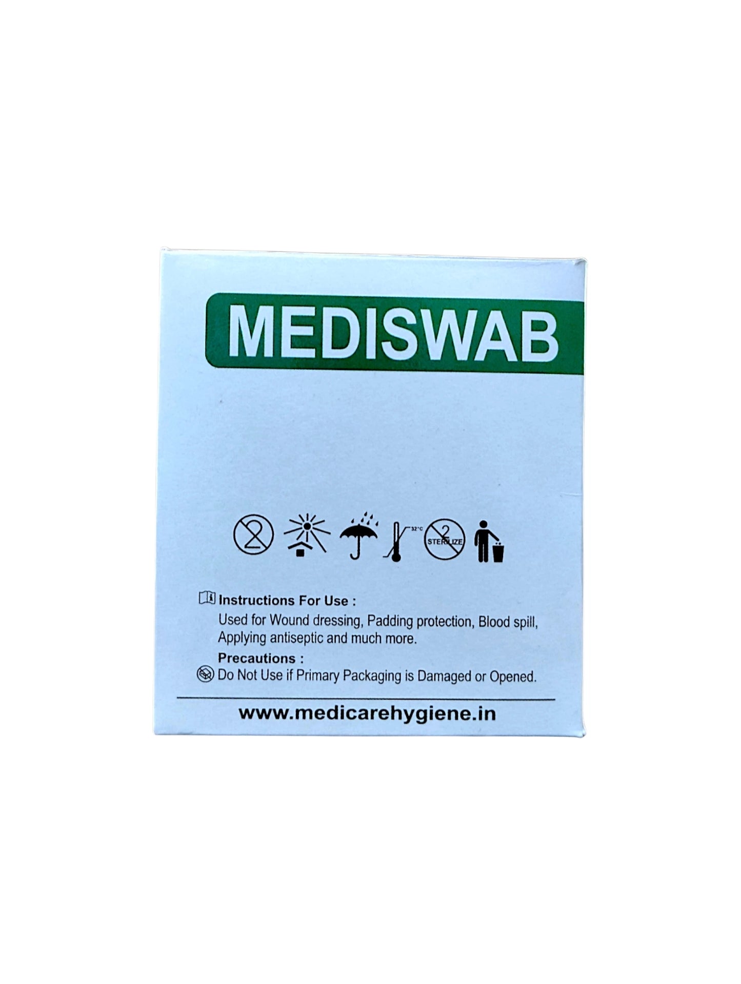 Medi swab Sterile Gauze (5Cms X5Cms X8Ply) (20 Packs)