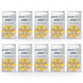 Hearing Aid Battery Size P-10 (6 Pcs × 10 Packs)