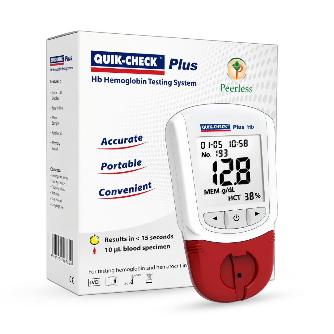 Quik-Check Plus Automatic Digital Hb Hemoglobin Testing System
