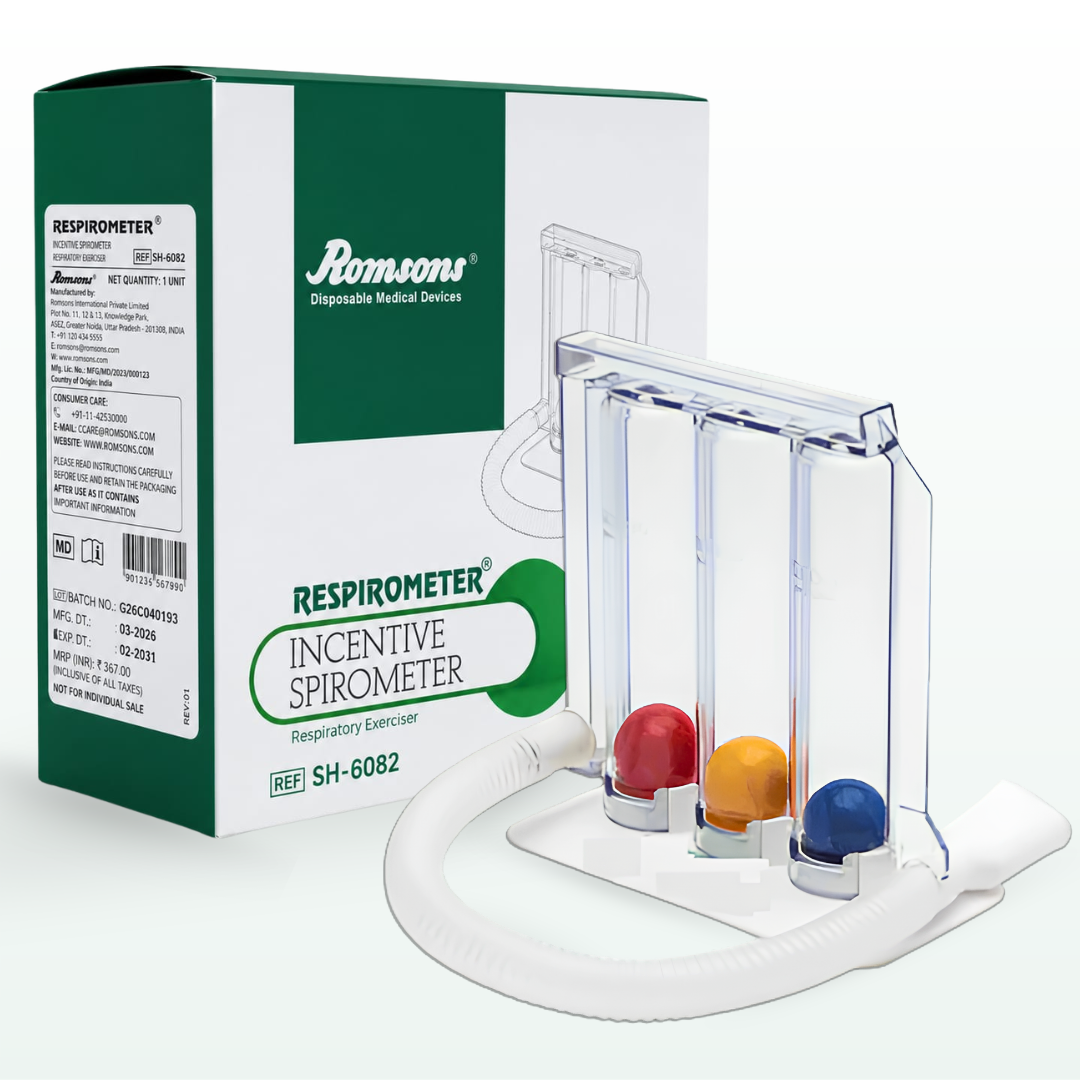 Romsons Respirometer SH-6082 – Incentive Spirometer Respiratory Exerciser