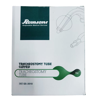 Romsons Tracheostomy Tube Cuffed 2Pcs