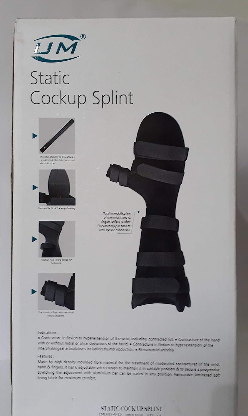 United Medicare Static cockup Splint G13 (LARGE-LEFT)