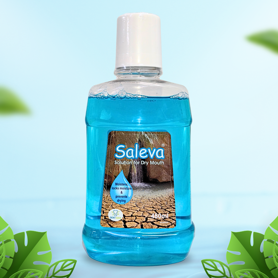 Dr. Dent Aids Saleva Mouth Wash Moistens Locks Moisture & Prevent Drying (3 Pcs)