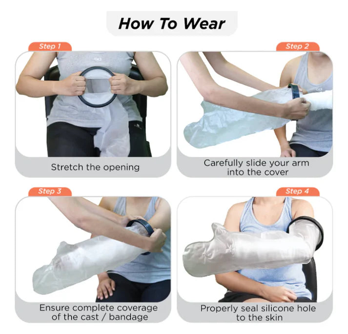 Vissco Cast Cover – Arm (Wrist to Upper Arm) PC 0827 | Waterproof Cast Protector for Showers & Wound Care