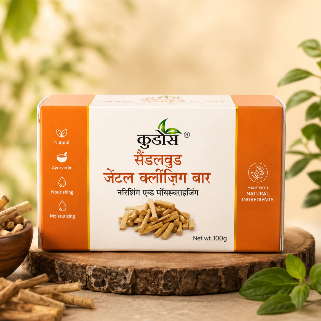 Sandalwood Gentle Cleansing Bar Soap 100g | Nourishing & Moisturizing Ayurvedic Bath Soap