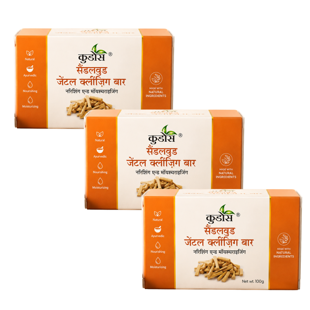 Sandalwood Gentle Cleansing Bar Soap 100g | Nourishing & Moisturizing Ayurvedic Bath Soap