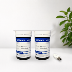 Sinocare Safe AQ Max I Blood Glucose Test Strips 100 Strips