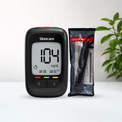 Sinocare Safe AQ Max III Blood Glucose Meter | No Coding | 5-Second Results