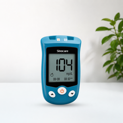 Sinocare Safe AQ UG Blood Glucose & Uric Acid Meter | Dual Function Glucose & Uric Acid Monitoring System | 50 Test Strips