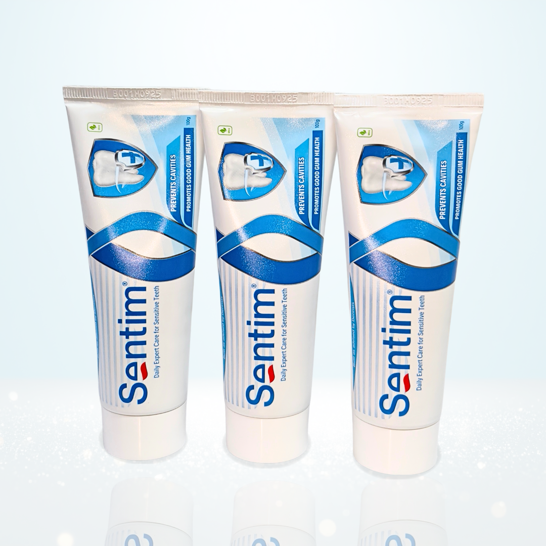 STIM Sentim Toothpaste for Sensitive Teeth & Cavity Protection – 50g (Pack of 4) | Fluoride Toothpaste