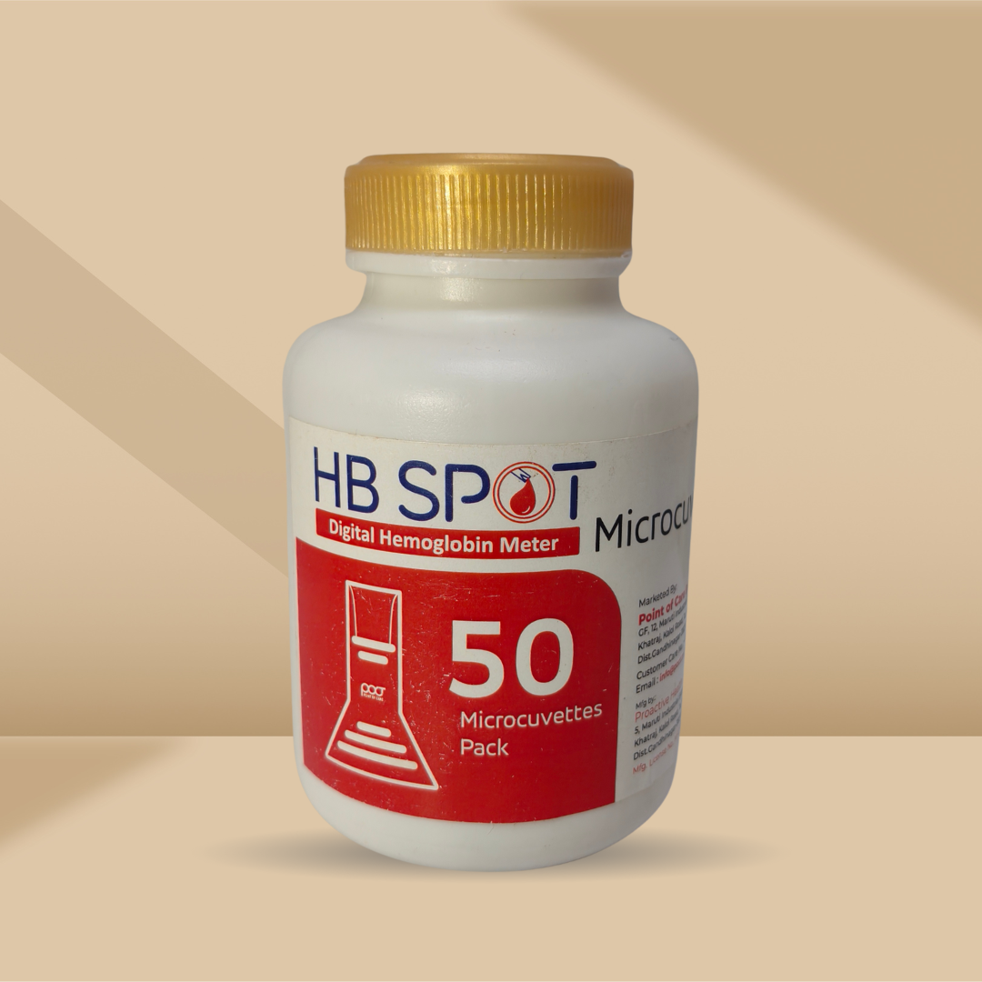 Point Of Care Digital Hemoglobin Meter Test Strips, 50 Unit