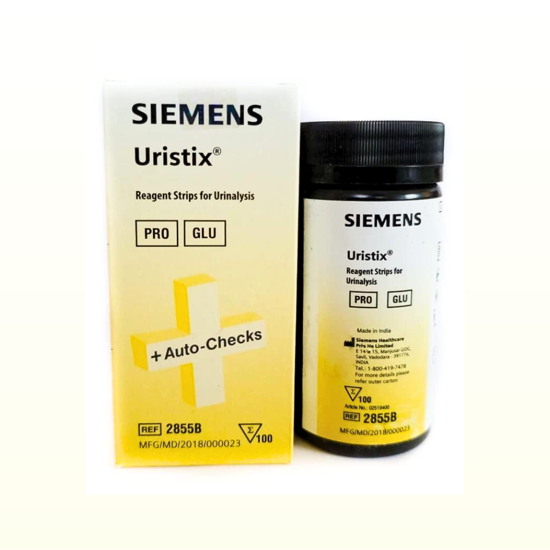 Uristix Siemens [ Protein, Glucose ] 100 Urinalysis Strips