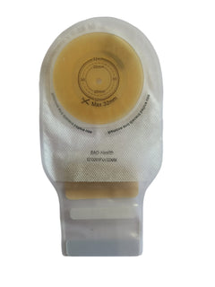 Bao Health One Piece Classical Open Ostomy Pouch with Velcro Closure 1213200FU -32MM