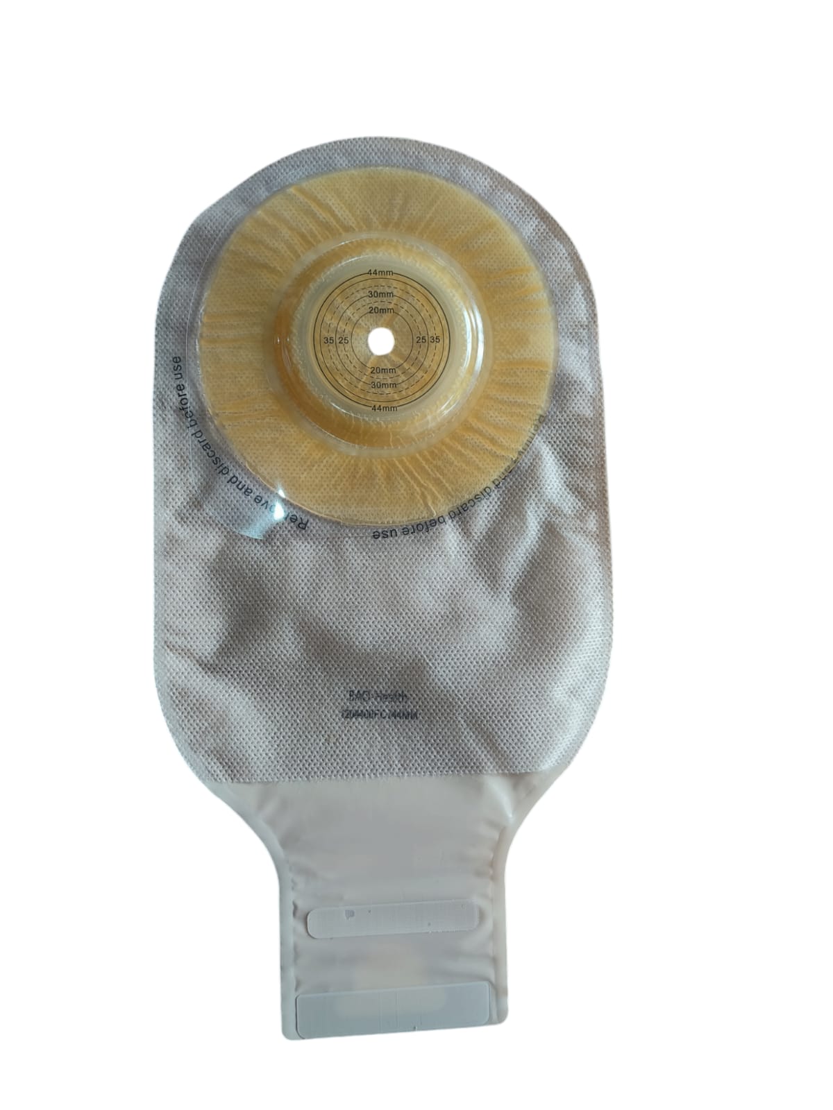 Bao Health One Piece Open Ostomy Bag with Filter Convex, and Velcro Closure 1204400FC 10-44MM