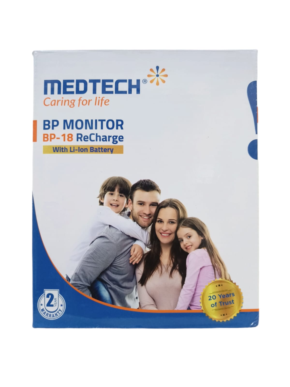 MEDTECH BP18 Recharge with Li-Ion battery Fully Automatic Portable Digital Blood Pressure Monitor with Smart MDD Technology and USB-C Port