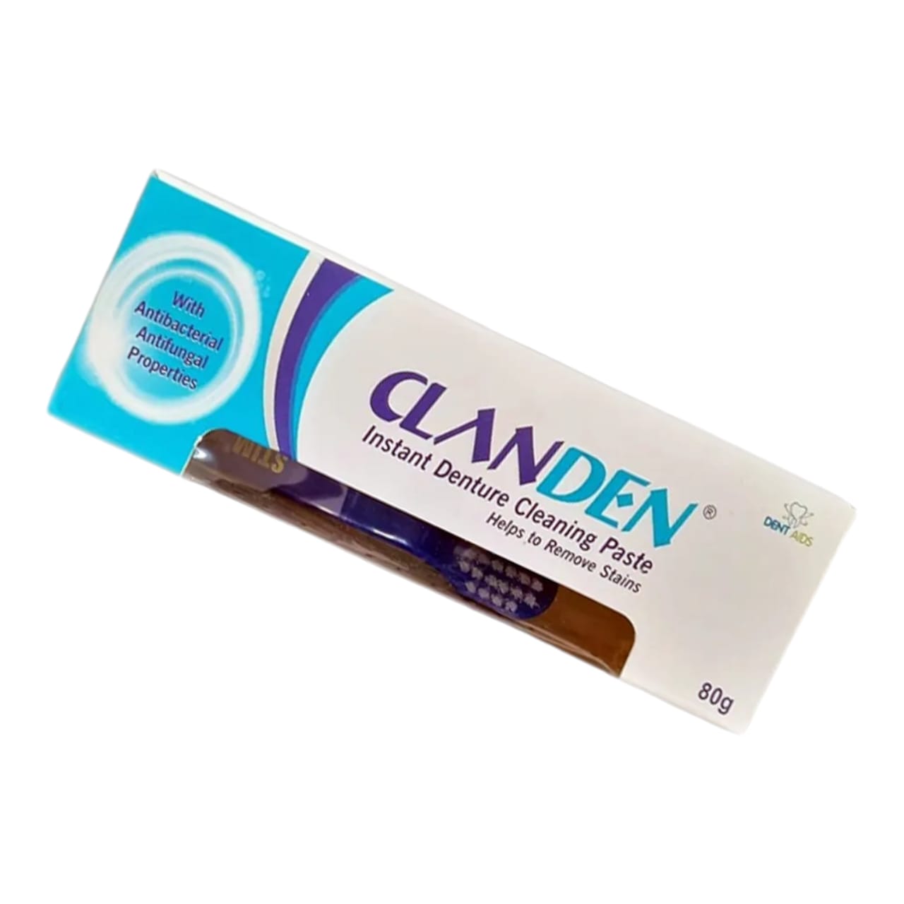 Stim Clanden Denture Cleaning Paste 80 Gms with Free Stim Brush (Pack of 3 )