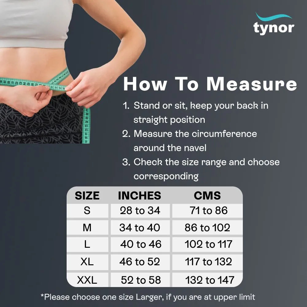 Tynor Cure Abdominal Support 9"/23cm A01