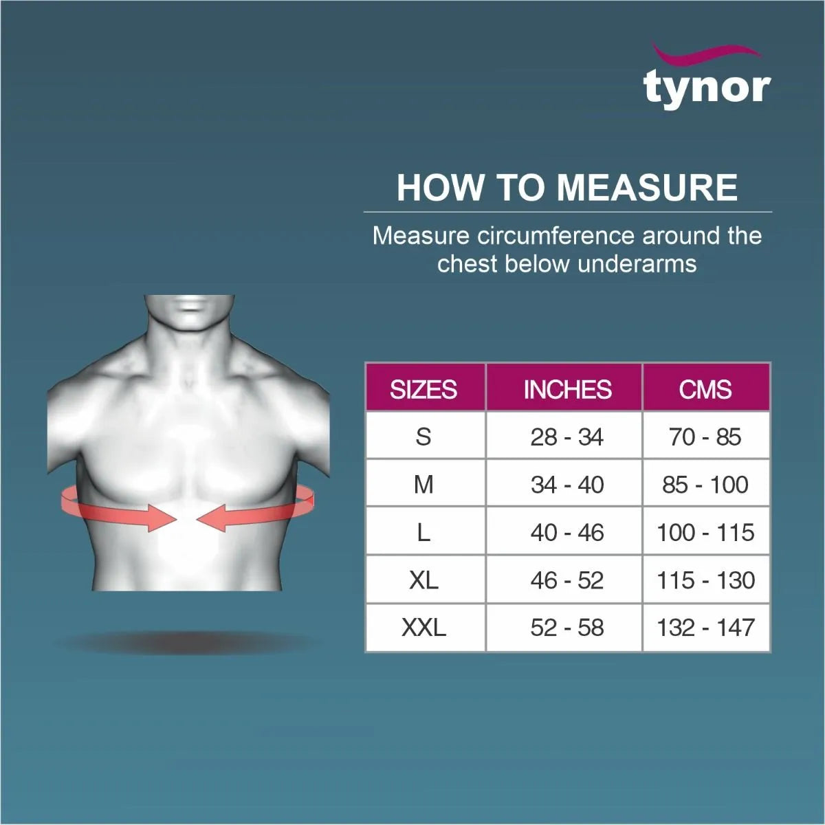 Tynor Cure Chest Binder A 11
