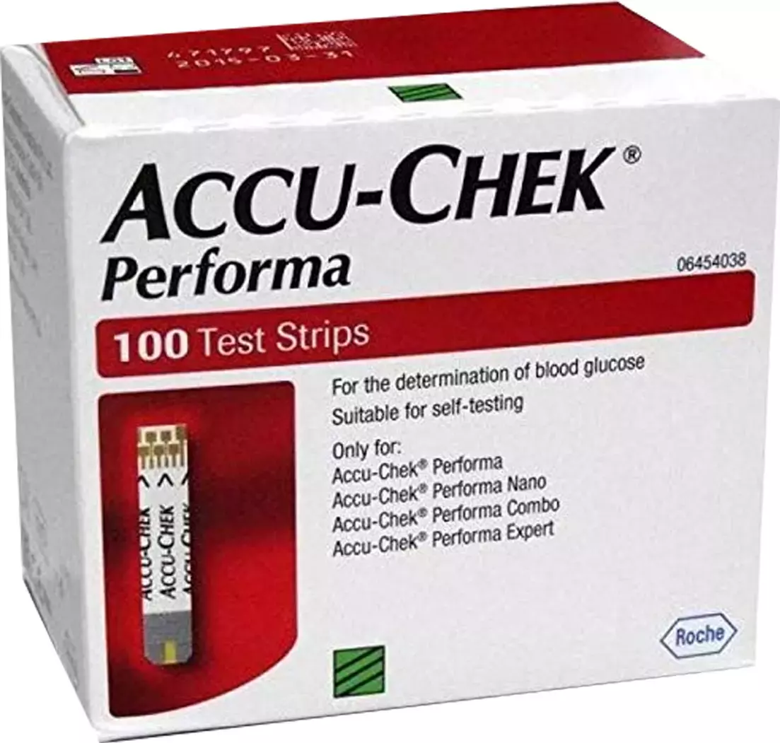 Accu Chek Performa Test Strips 100 With Free Soft-Clix Lancets (25)