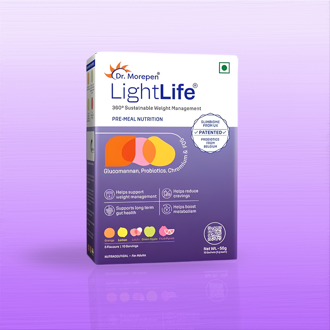 Dr. Morepen LightLife Weight Management Sachets with Slimbiome & Probiotics