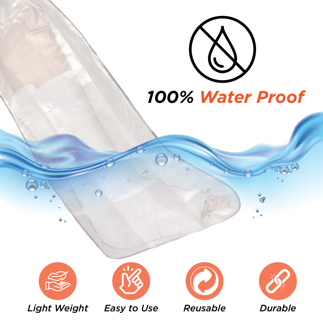 Vissco Cast Cover – Leg (Ankle to Thigh) PC 0830 | Waterproof Cast Protector for Shower & Injury Care