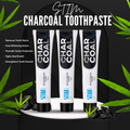 STIM Charcoal Whitening Toothpaste (80g) Pack of 3 – Teeth Whitening, Cavity Protection & Fresh Breath | Activated Charcoal Formula