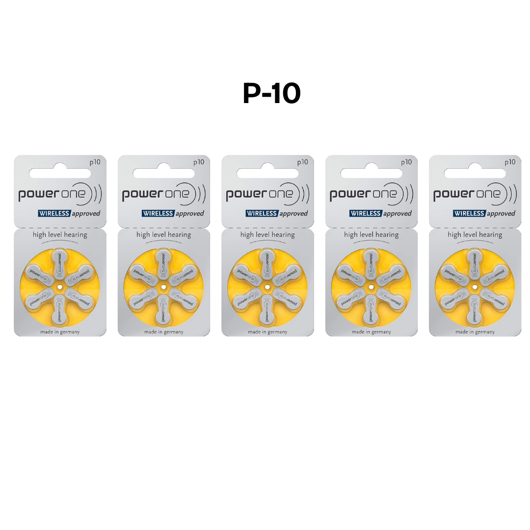 Hearing Aid Battery size P-10 (6 Pcs X 5)