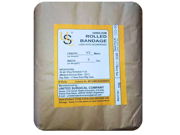Rolled Cotton Bandage 9 CM * L 4.5 CM