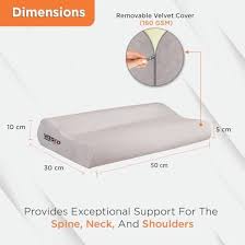 Vissco Cervical Pillow – Orthopedic Neck Support for Pain Relief & Comfortable Sleep 0325
