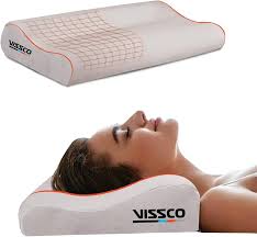 Vissco Cervical Pillow – Orthopedic Neck Support for Pain Relief & Comfortable Sleep 0325