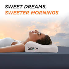 Vissco Cervical Pillow – Orthopedic Neck Support for Pain Relief & Comfortable Sleep 0325