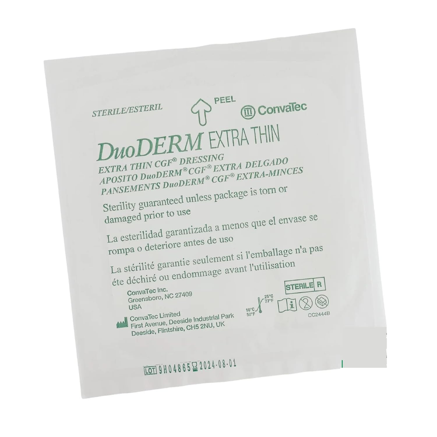 Duo Derm CGF (Control Gel Formula)  Sterile Dresssing 6Inch X 6Inch / 15cm X 15cm