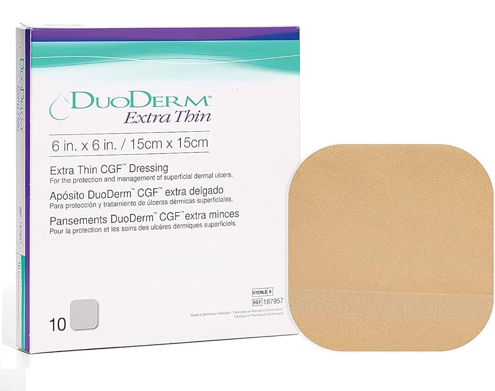 Duo Derm CGF (Control Gel Formula)  Sterile Dresssing 6Inch X 6Inch / 15cm X 15cm