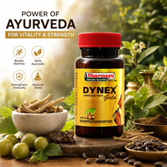 Dynex Gold 60 Capsules with Basant Kusumakar Ras – Ayurvedic Blood Sugar Support Supplement