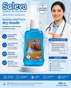 Dr. Dent Aids Saleva Mouth Wash Moistens Locks Moisture & Prevent Drying (3 Pcs)