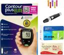 Contour Plus Glucometer With Free 25 Strips  (Black)