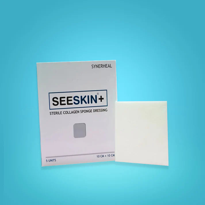 SEESKIN PLUS – STERILE COLLAGEN SPONGE DRESSING 10 X 10 CM