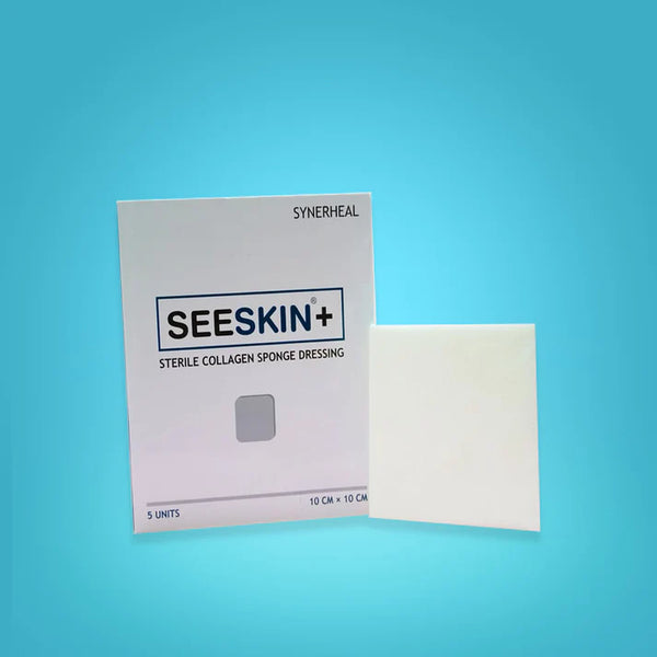SEESKIN PLUS – STERILE COLLAGEN SPONGE DRESSING 10 X 10 CM