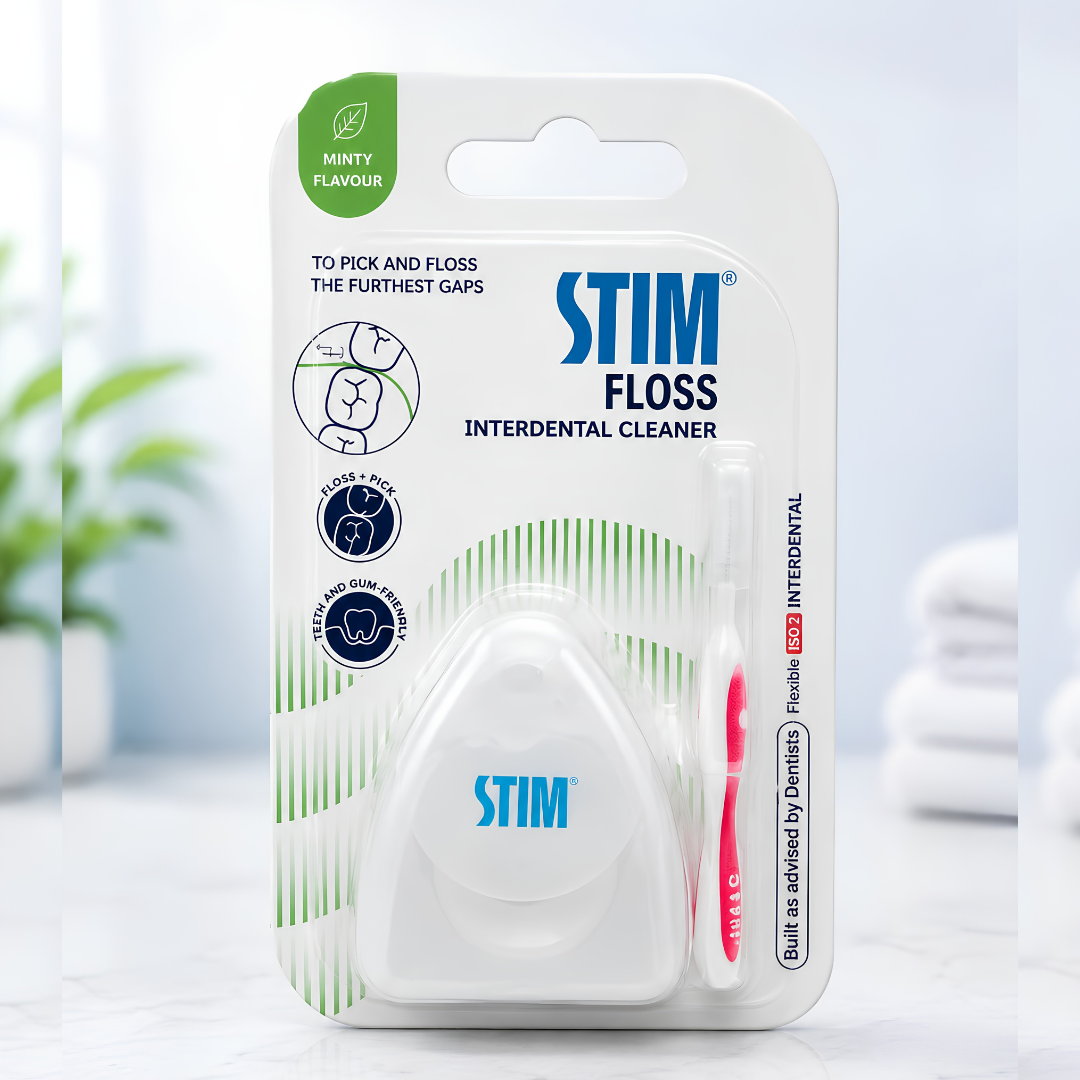 STIM Floss Interdental Cleaner – Pack of 3 |  Minty Flavour