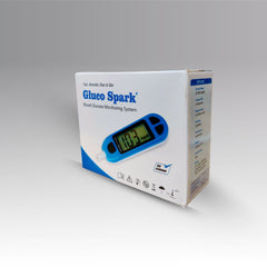 Gluco Spark Blood Glucose Monitoring System – Accurate Sugar Level Tester with Large LCD & Fast Result (20–800 mg/dL Range)