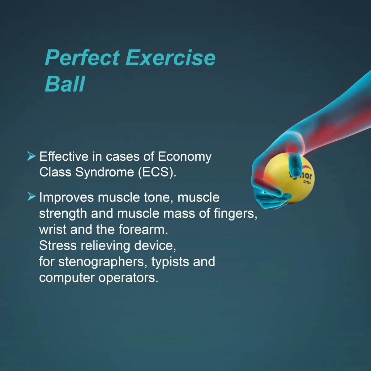 Tynor Cure Exercising Ball H05 – Hand Therapy Ball