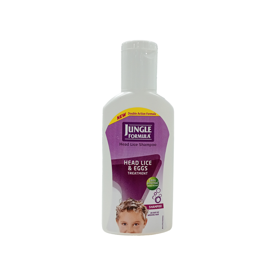 Jungle Formula Head Lice & Eggs Shampoo – 100ml (With Lice Comb) | 100% Effective Double Action Formula (3 Pcs)