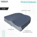 Vissco Coccyx Seat Cushion – Tailbone Pain Relief Orthopaedic Foam Cushion (PC 1123) | Buy Online at Medineeds | Universal Size