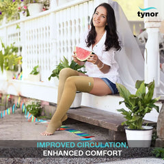 Tynor Cure Compression Stocking Mid Thigh Classic (1 Pair) I-15
