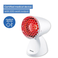 Beurer IL 11 Infrared Lamp | Soothing Heat Therapy for Muscle Pain, Colds &amp; Tension | German Engineering Infrared Light for Home Use