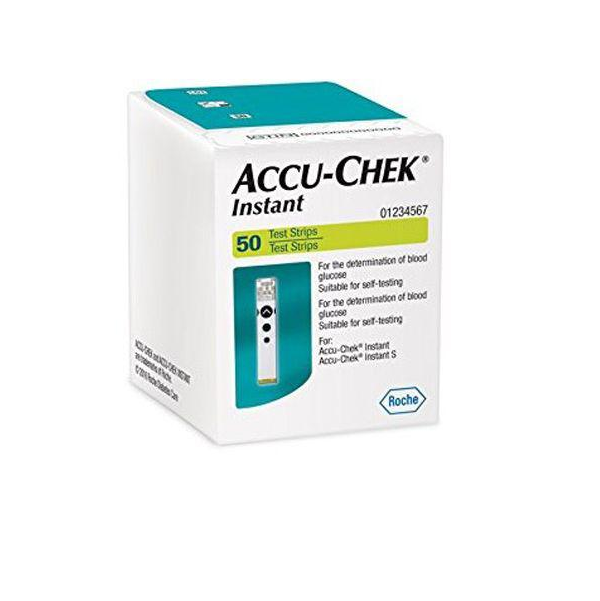 Accu Chek Instant Test Strips 50 With Soft-Clix Lancets Free 25