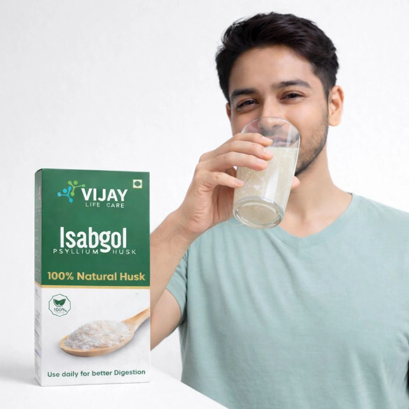 Vijay Life Care Isabgol Psyllium Husk 100g (Pack of 3) – 100% Natural Fiber for Digestive Health