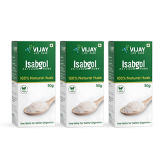 Vijay Life Care Isabgol Psyllium Husk 100g (Pack of 3) – 100% Natural Fiber for Digestive Health