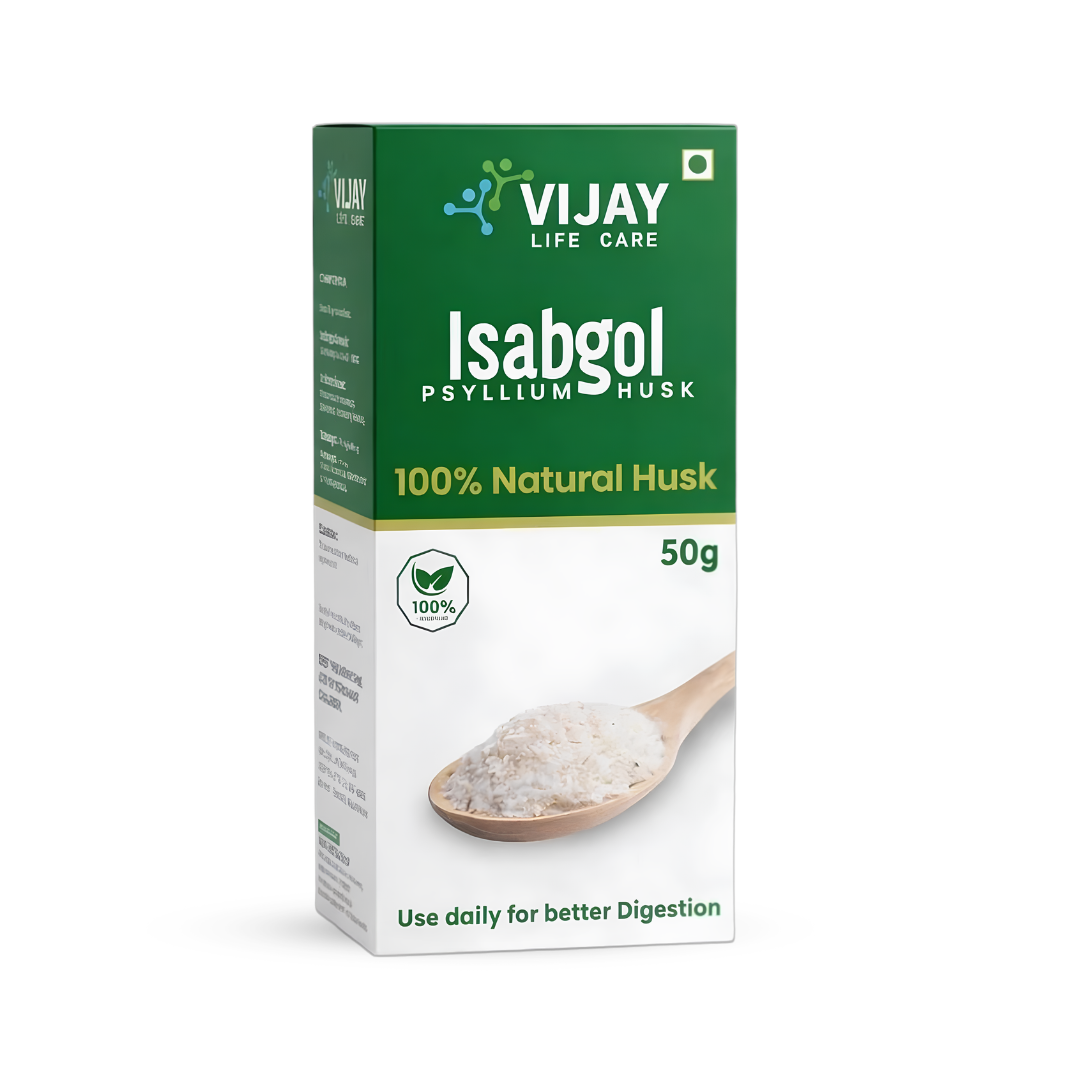 Vijay Life Care Isabgol Psyllium Husk 100g (Pack of 3) – 100% Natural Fiber for Digestive Health