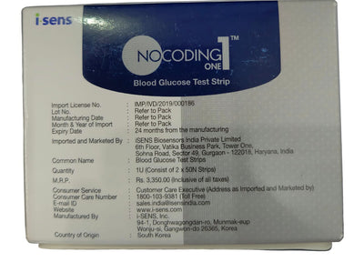 Nocoding One i-sens Glucose Test Strips 100